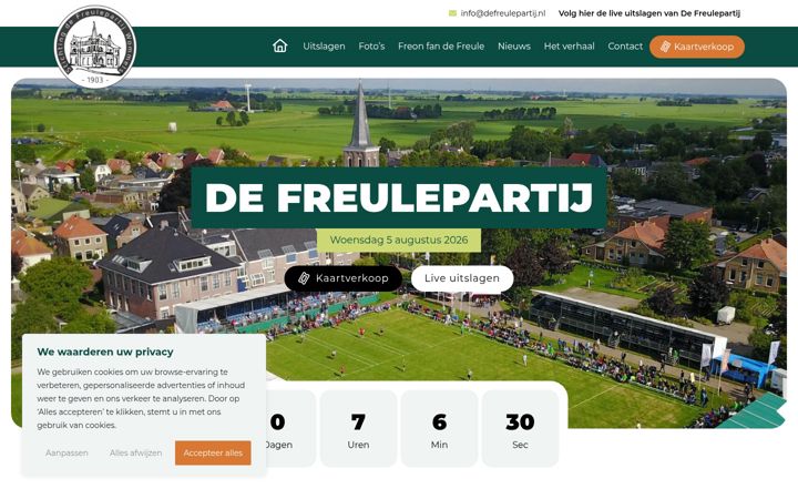 Screenshot stránky defreulepartij.nl