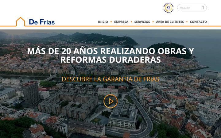 Snimka zaslona za defrias.es
