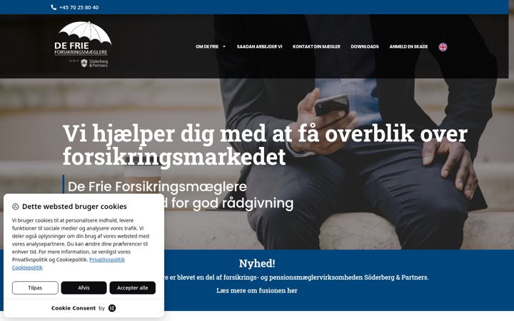 Screenshot of defrie.dk
