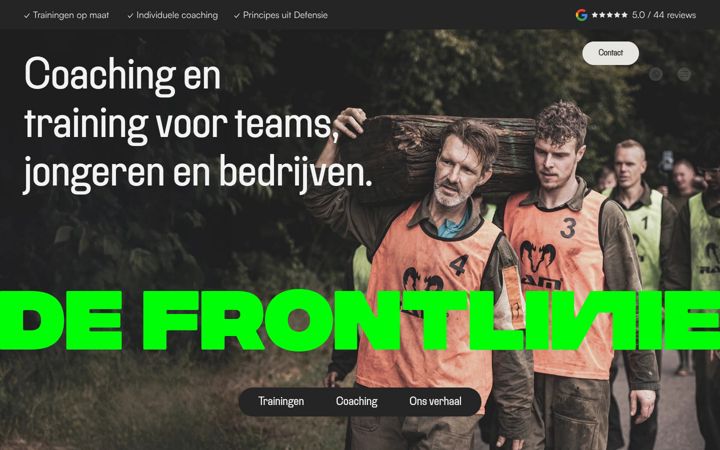 Screenshot of defrontlinie.com