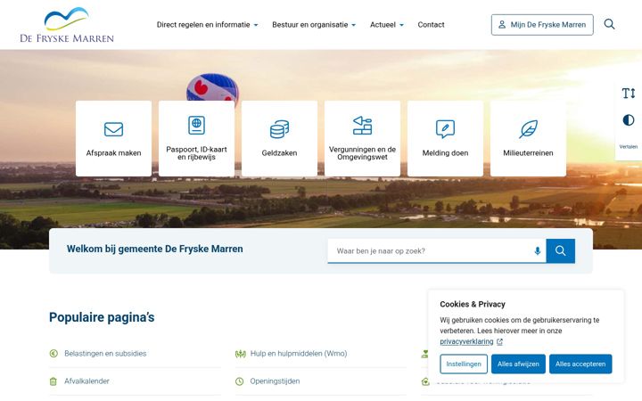Screenshot stránky defryskemarren.nl