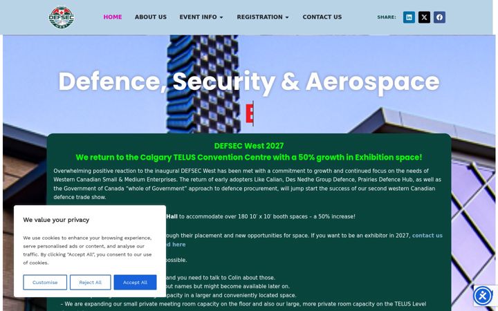 Ekrānuzņēmums no defsecwest.ca