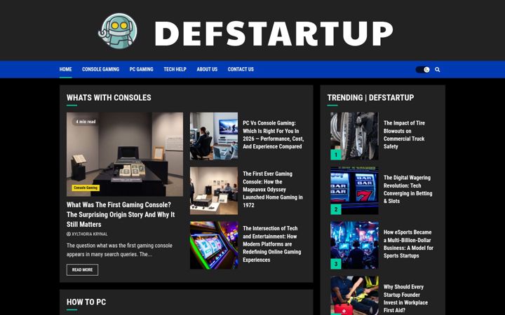 Screenshot of defstartup.org
