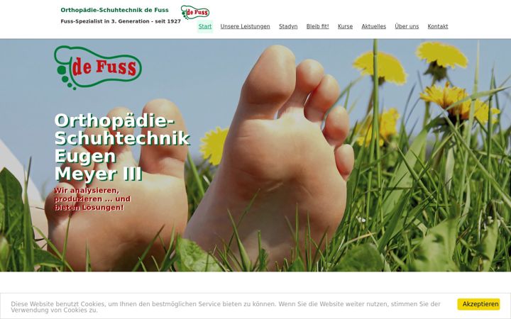 Screenshot of defuss.de