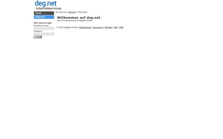Screenshot of deg.net