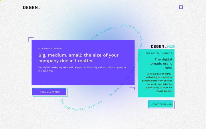 Screenshot of degenagency.com