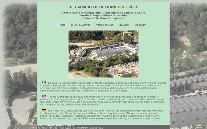 Screenshot of degiambattista.com