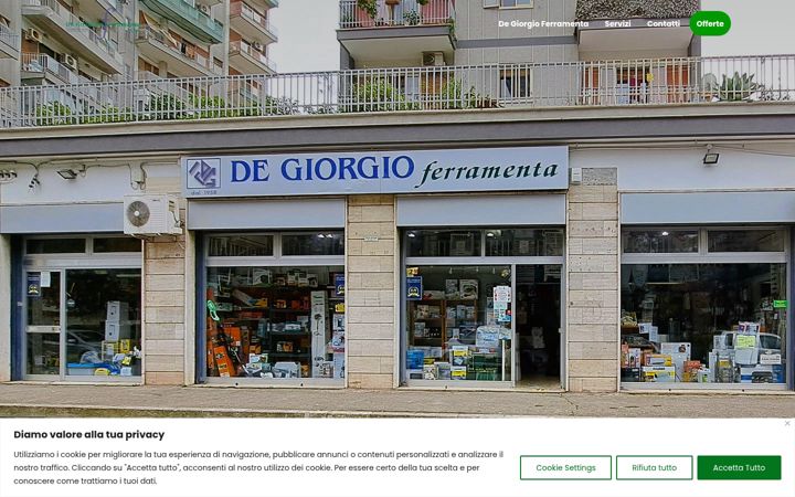 Screenshot von degiorgioferramenta.it