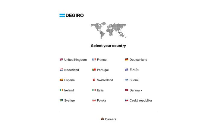 Screenshot of degiro.eu