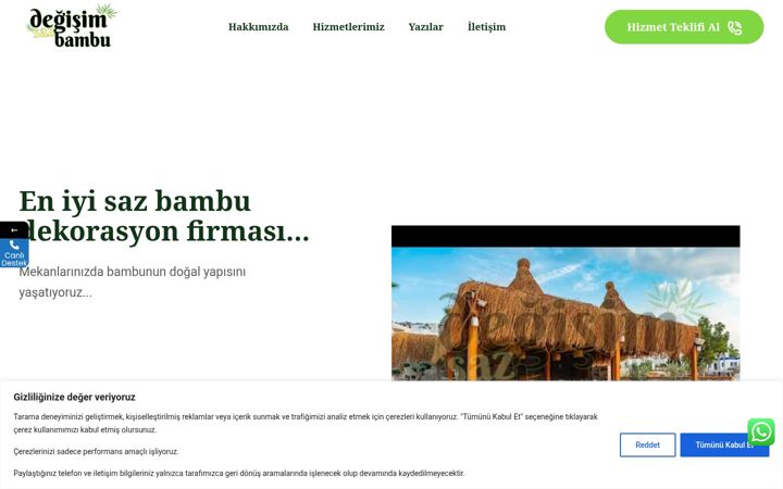 Screenshot of degisimsazbambu.com