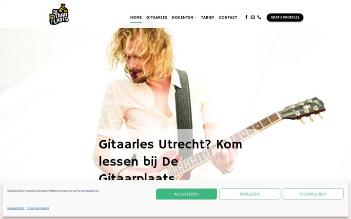 Zrzut ekranu degitaarplaats.nl