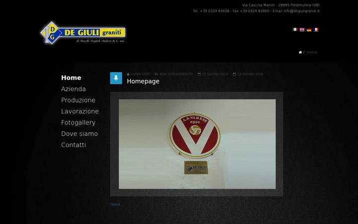 Screenshot von degiuligraniti.it