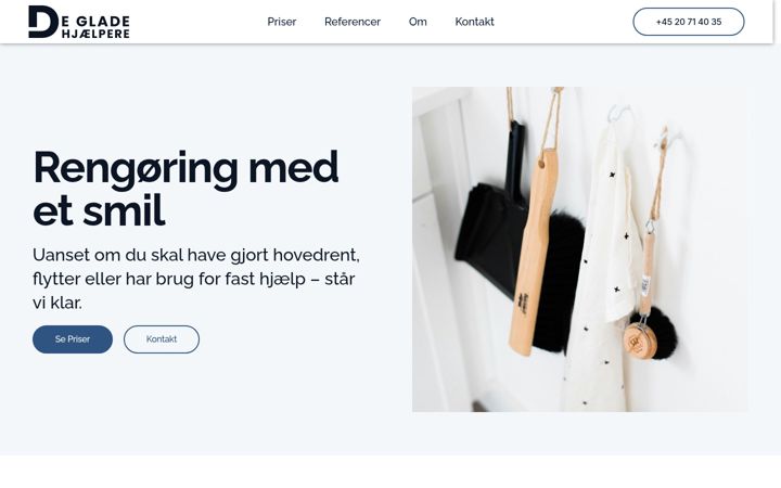 Kuvakaappaus sivustosta degladehjaelpere.dk
