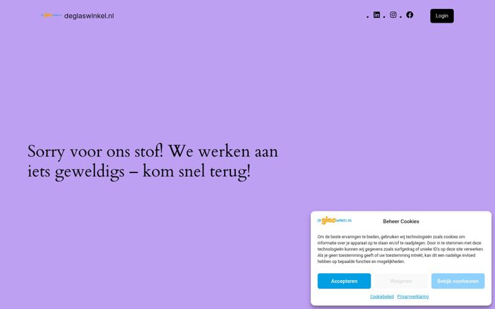 Zrzut ekranu deglaswinkel.nl