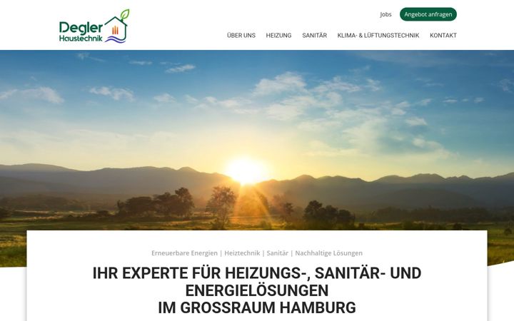 Screenshot of degler-haustechnik.de