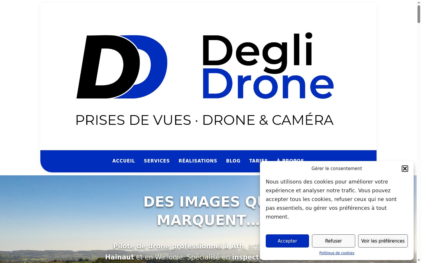 Screenshot tal-banner tal-kunsens muri qabel kwalunkwe interazzjoni