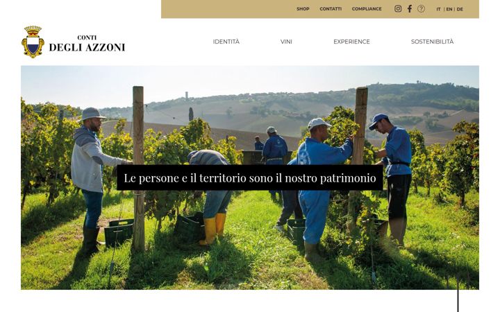 Screenshot von degliazzoni.it