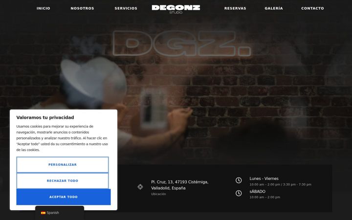 Screenshot of degonzstudio.com