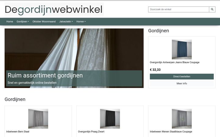 Screenshot von degordijnwebwinkel.nl