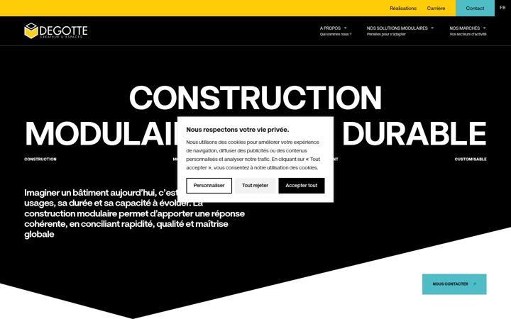 Screenshot of degotte.com