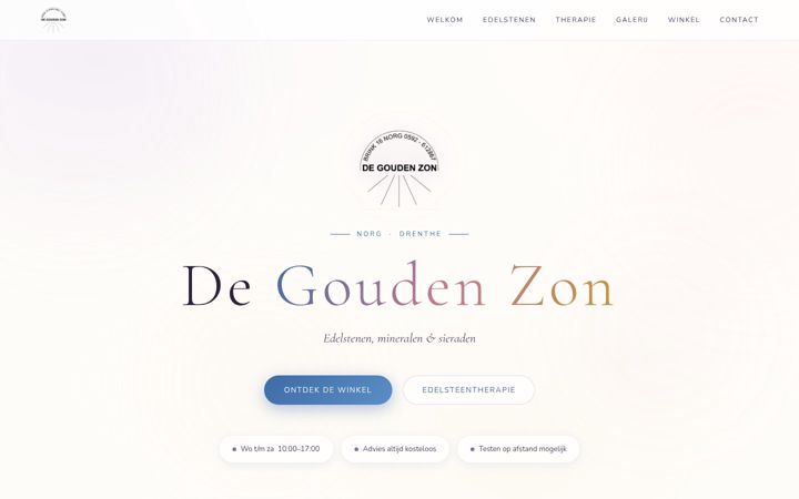 Screenshot von degoudenzon-norg.nl