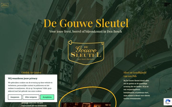 Screenshot von degouwesleutel.nl