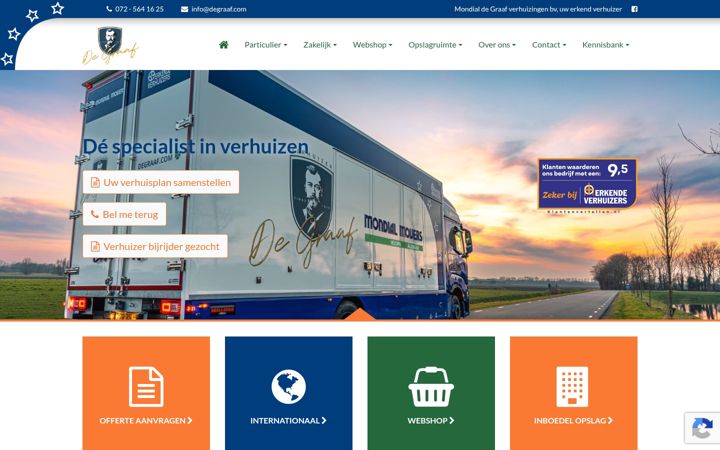 Screenshot of degraaf.com