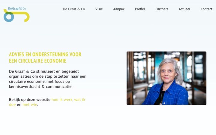 Screenshot von degraafenco.nl