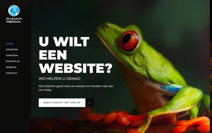 Screenshot of degraauwwebdesign.nl