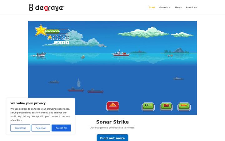 Screenshot of degraye.com