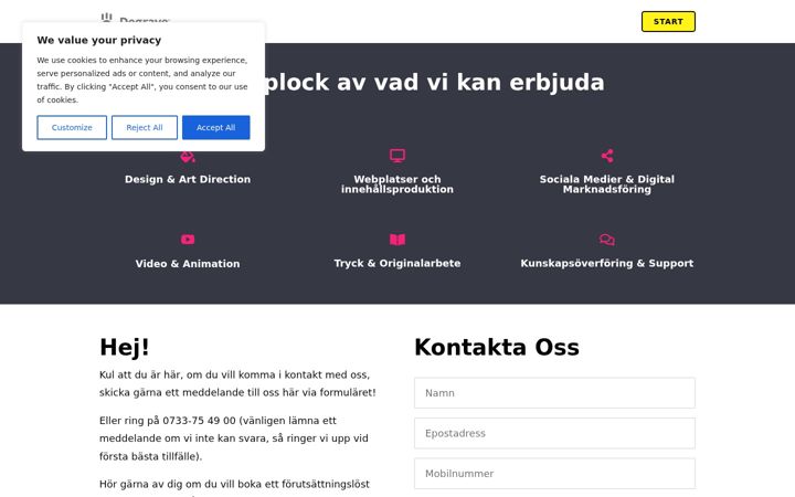 Screenshot of degraye.se