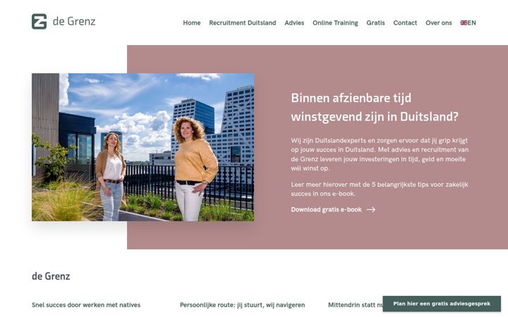 Skjermbilde av degrenz.nl
