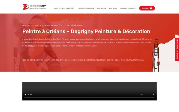 Posnetek zaslona degrigny-peinture.fr