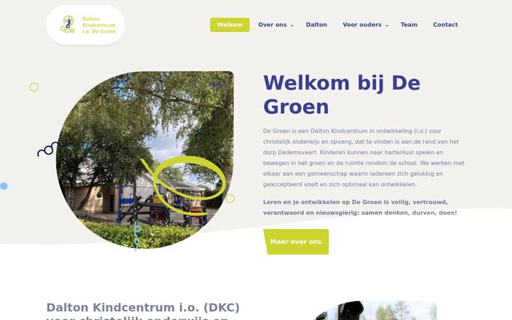 Skjermbilde av degroendedemsvaart.nl