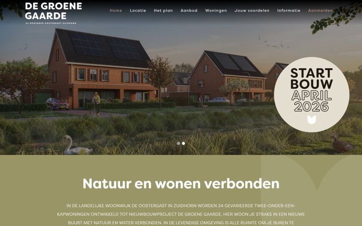 Skjermbilde av degroenegaardezuidhorn.nl