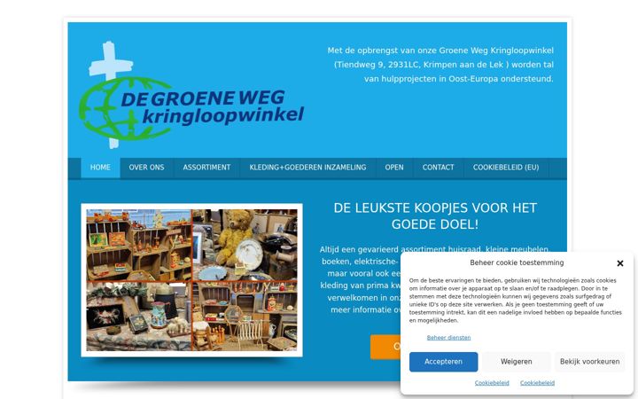 Screenshot von degroenewegkringloop.nl