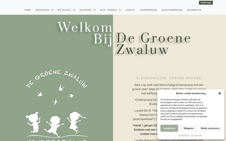 Screenshot von degroenezwaluw.nl