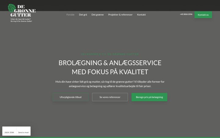 Screenshot of degroennegutter.dk