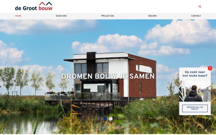 Screenshot von degroot-bouw.nl