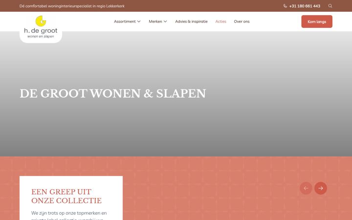 Screenshot von degrootwonenenslapen.nl