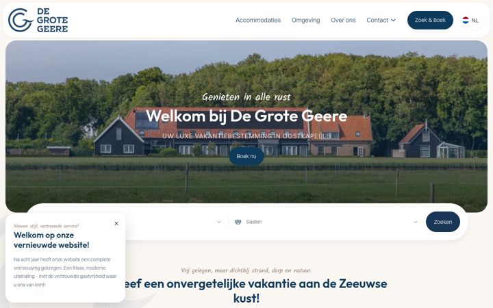 Екранна снимка на degrotegeere.nl