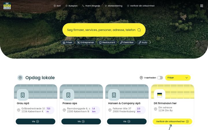 Screenshot of degulesider.dk