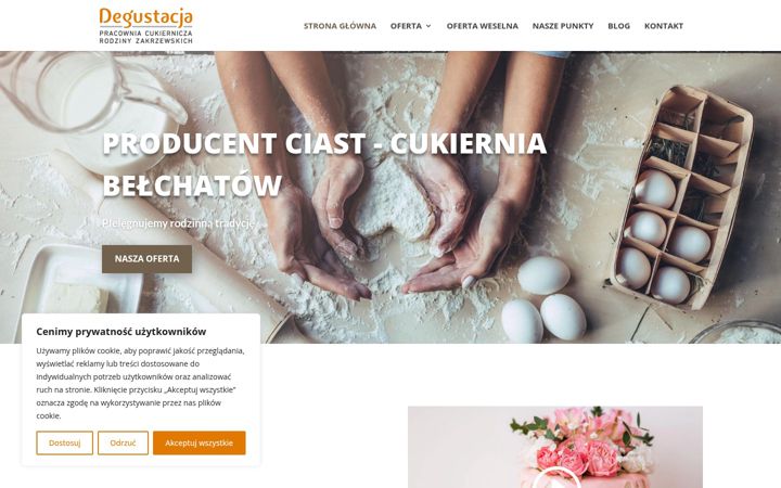 Snímek obrazovky degustacja-zakrzewscy.pl