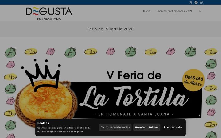Screenshot of degustafuenlabrada.com