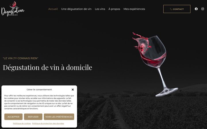 Posnetek zaslona degustateurrochelais.fr