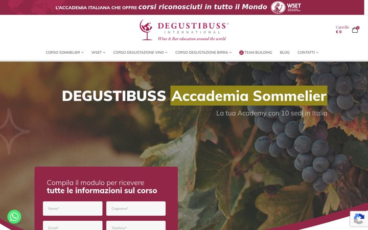 Screenshot of degustibuss.it