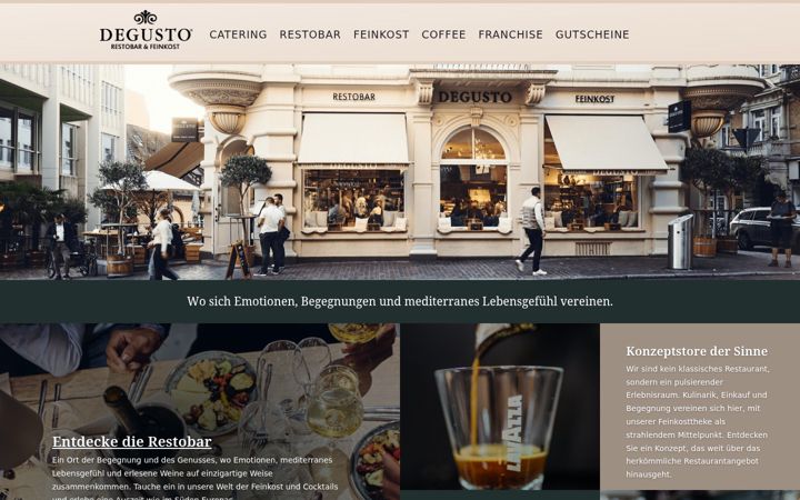 Screenshot of degusto-feinkost.de