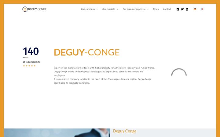 Posnetek zaslona deguy-conge.fr