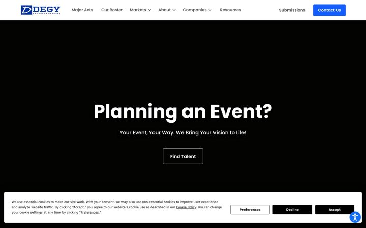 Screenshot of degy.com