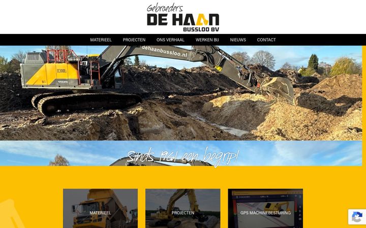 Skjámynd af dehaanbussloo.nl